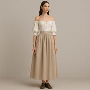 Renaissance Linen Maxi Skirt Sewing Pattern, US 2-30 (Digital Download)
