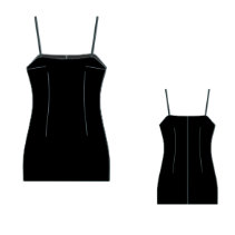 Strap Mini Dress Sewing Pattern:Babydoll Sundress (Digital Download)