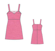 Mexican Fiesta Dress Sewing Pattern:Strappy A-Line Design (PDF Pattern)