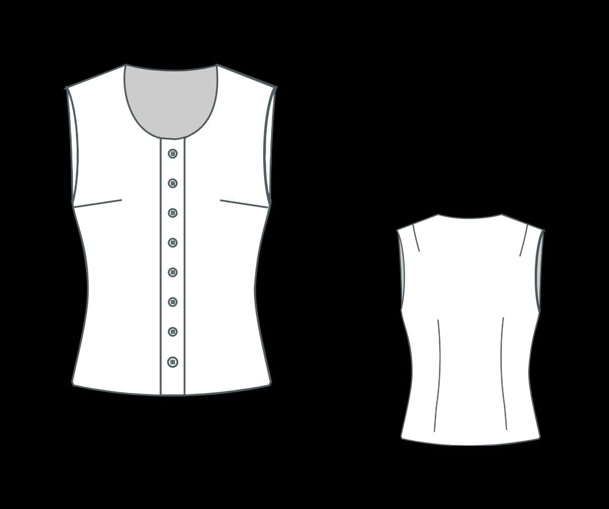 Boho Patchwork Vest Sewing Pattern:Women's XS-4XL (PDF Pattern)